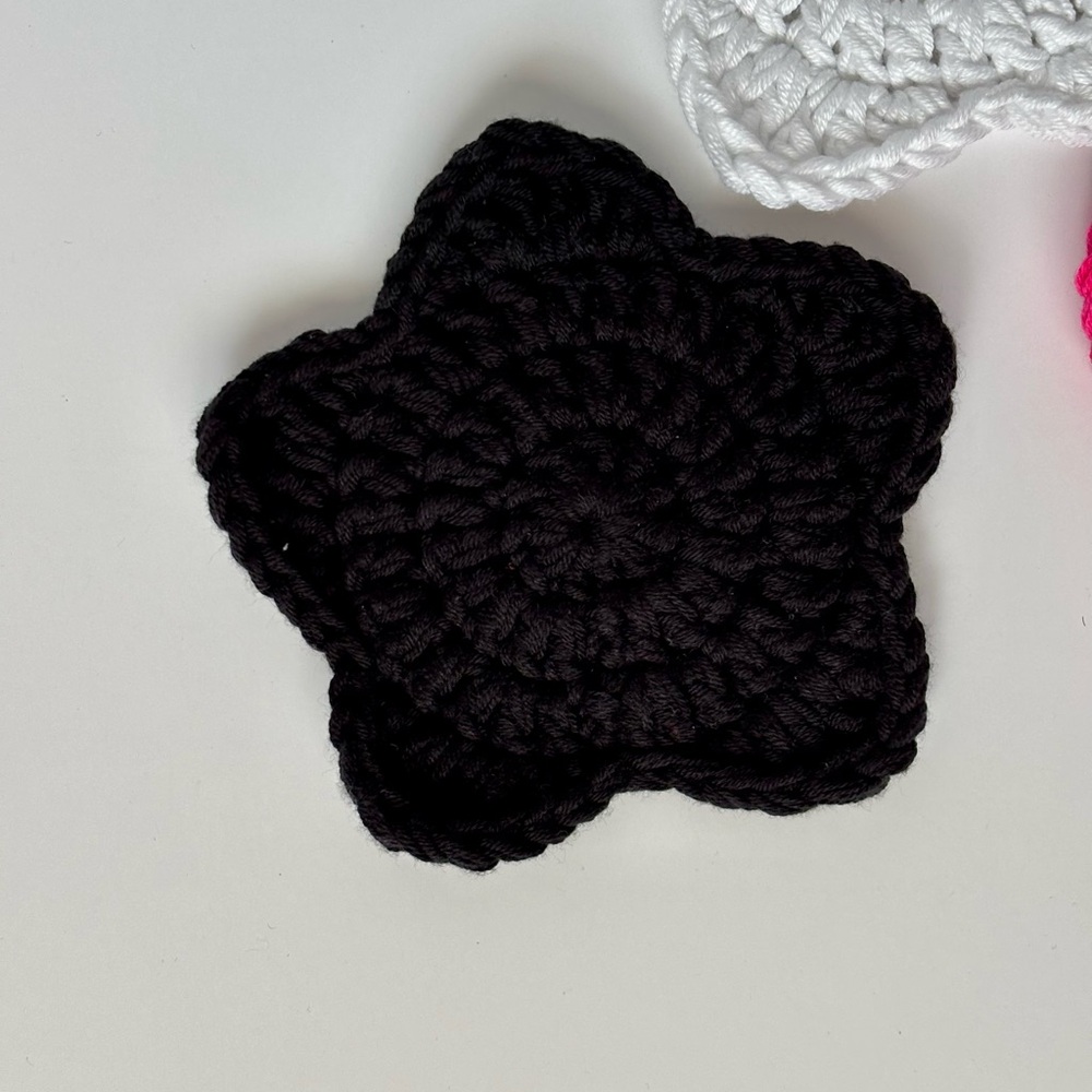 Crochet Star Coasters Set - Picture 4 of 5